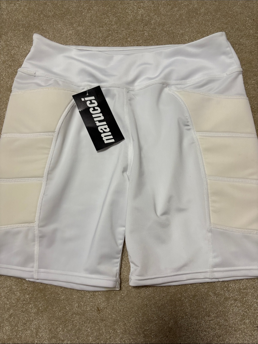 Marucci Women's White Athletic softball sliding Shorts L